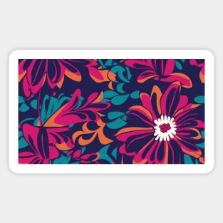 Colorful Flower Pattern V5 Sticker